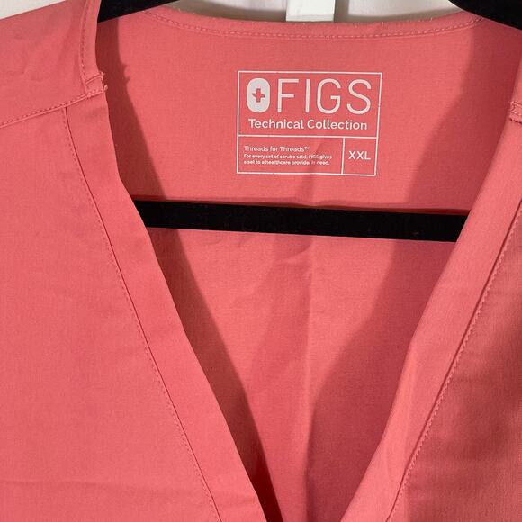 FIGS Casma Three-Pocket Scrub Top - Womens Size 2XL - Sunset Drift - Picture 2 of 4